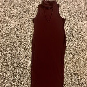 Burgundy dress